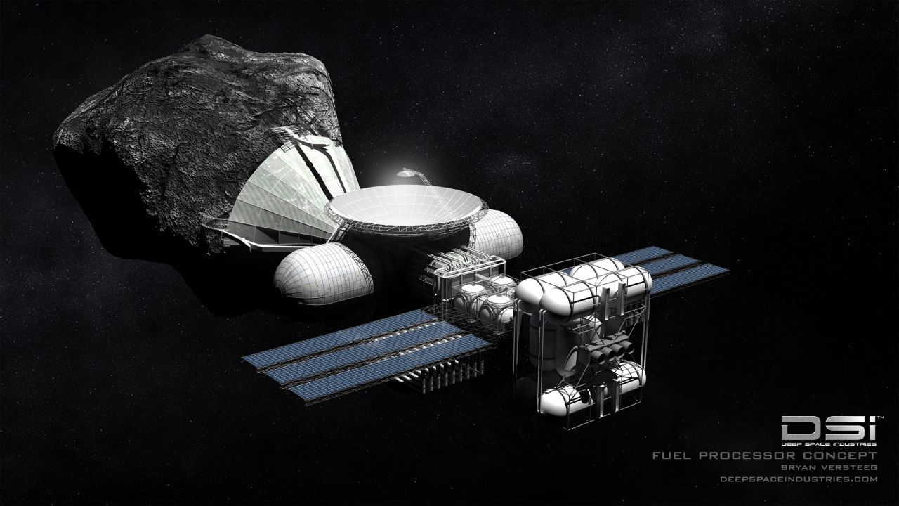 Einige Asteroiden enthalten Eis. Daraus lässt sich Treibstoff herstellen - im Weltraum wertvoller als Gold.  