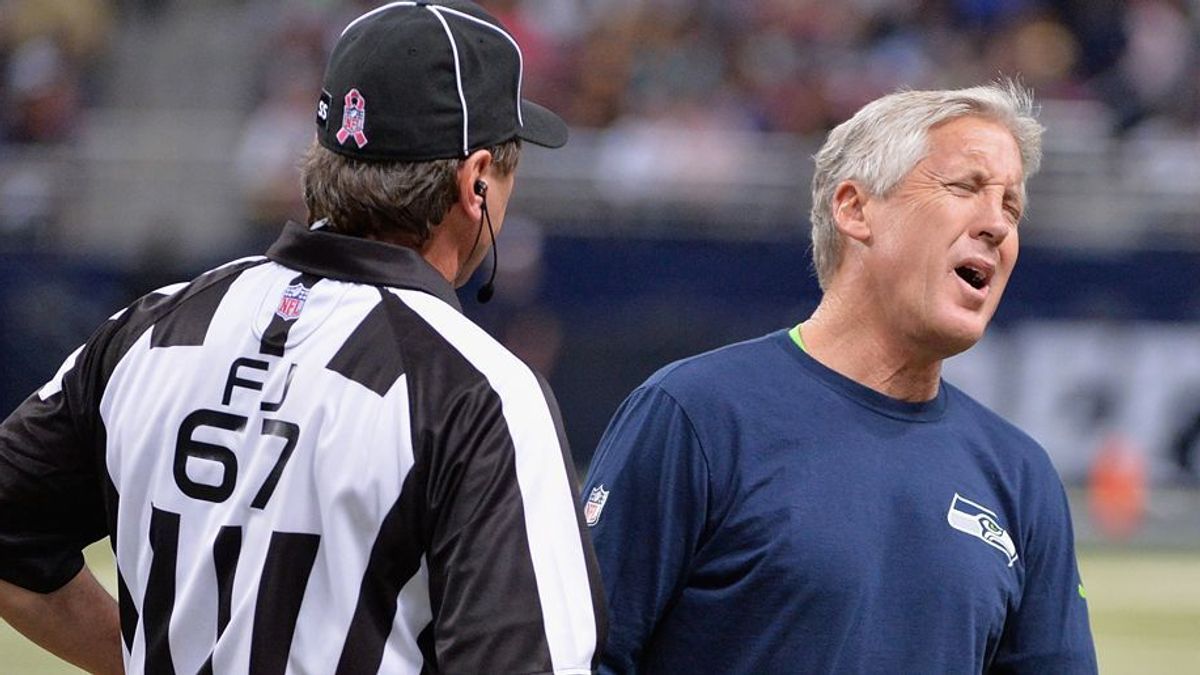 Pete Carroll und der Referee