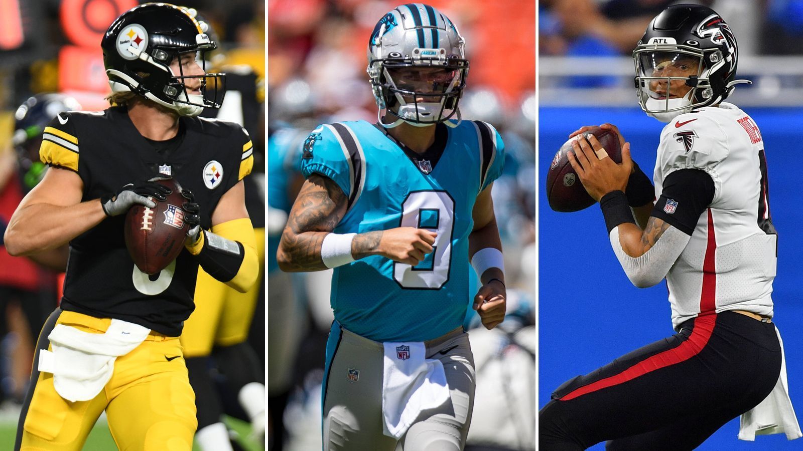 
                <strong>NFL: So performten die Rookie Quarterbacks am ersten Preseason-Spieltag 2022</strong><br>
                Auch in diesem Jahr erhält in der Preseason die zweite und dritte Garde der NFL-Teams ihre Einsatzchancen. Darunter auch Rookie-Quarterbacks, die ihre ersten Minuten NFL-Luft schnuppern dürfen. ran schaut, wie sich die QB-Rookies um Kenny Pickett, Matt Corral, Desmond Ridder und Co. im ersten Preseason-Spiel geschlagen haben.
              