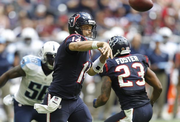 
                <strong>Houston Texans - Tennessee Titans 45:21</strong><br>
                Obereinheizer ist Ryan Fitzpatrick. Der Quarterback legt einen Gala-Auftritt hin. Sechs Touchdown-Pässe wirft der Spielmacher, der erst durch das verletzungsbedingte Aus von Ryan Mallett ins Team rückt.
              