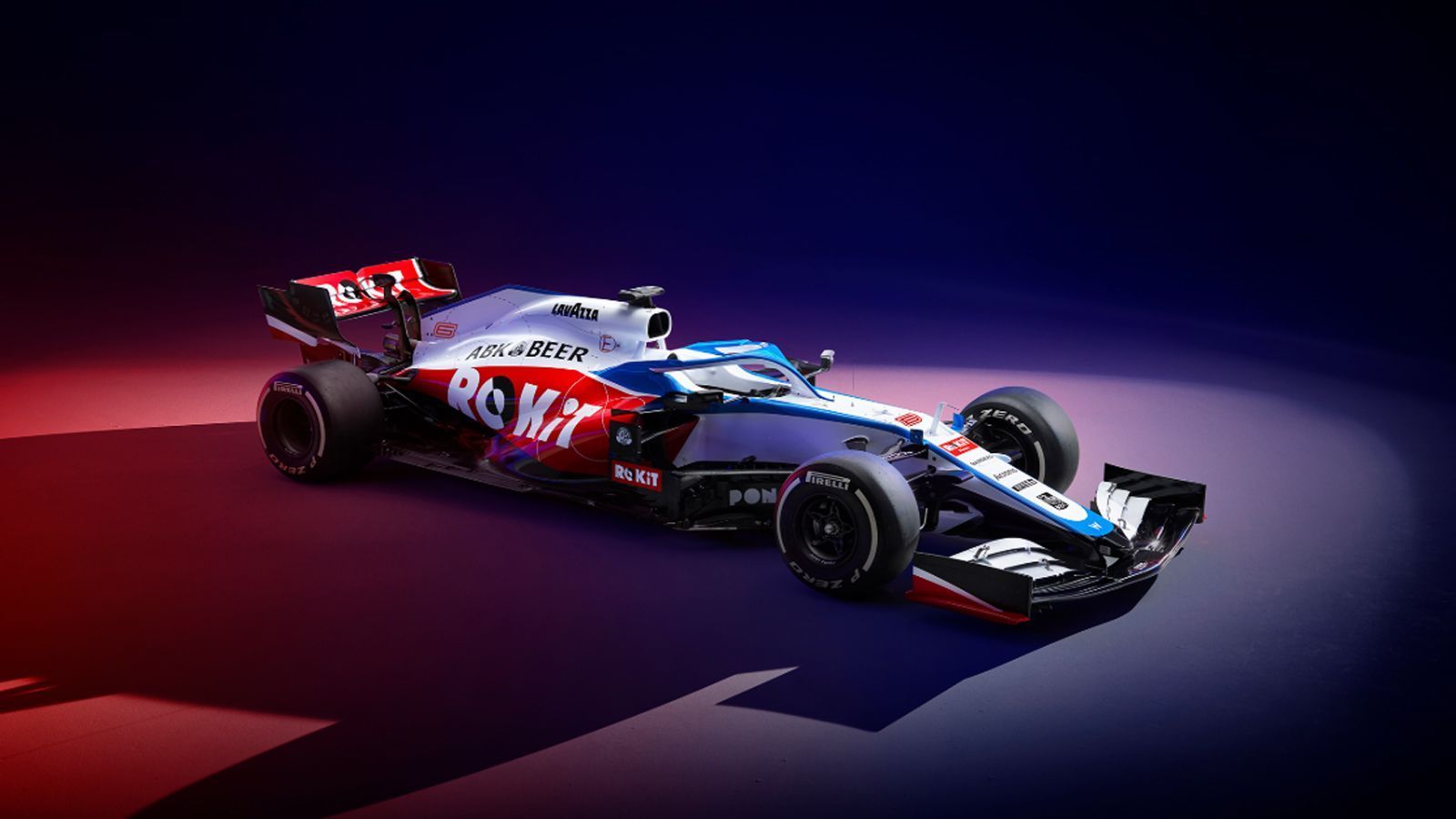 
                <strong>Williams FW43</strong><br>
                Williams hat seinen neuen FW43 zunächst vor der Saison 2020 noch so vorgestellt: Nach dem himmelblau-weißen Vorgänger kamen nun auch rote Elemente bei der Lackierung ins Spiel.
              