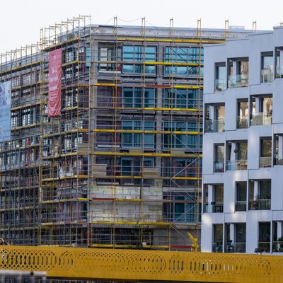 In Berlin entsteht ein neues Wohnhaus.