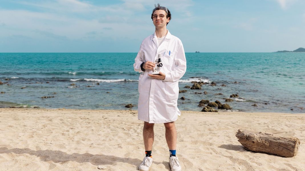 Research, Research, Research: Biology student Daniel is passionate about science.