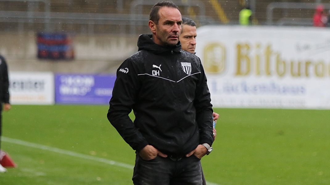 Dietmar Hirsch, Trainer des 1. FC Bocholt, Tabellenführer der Regionalliga West<p></p>