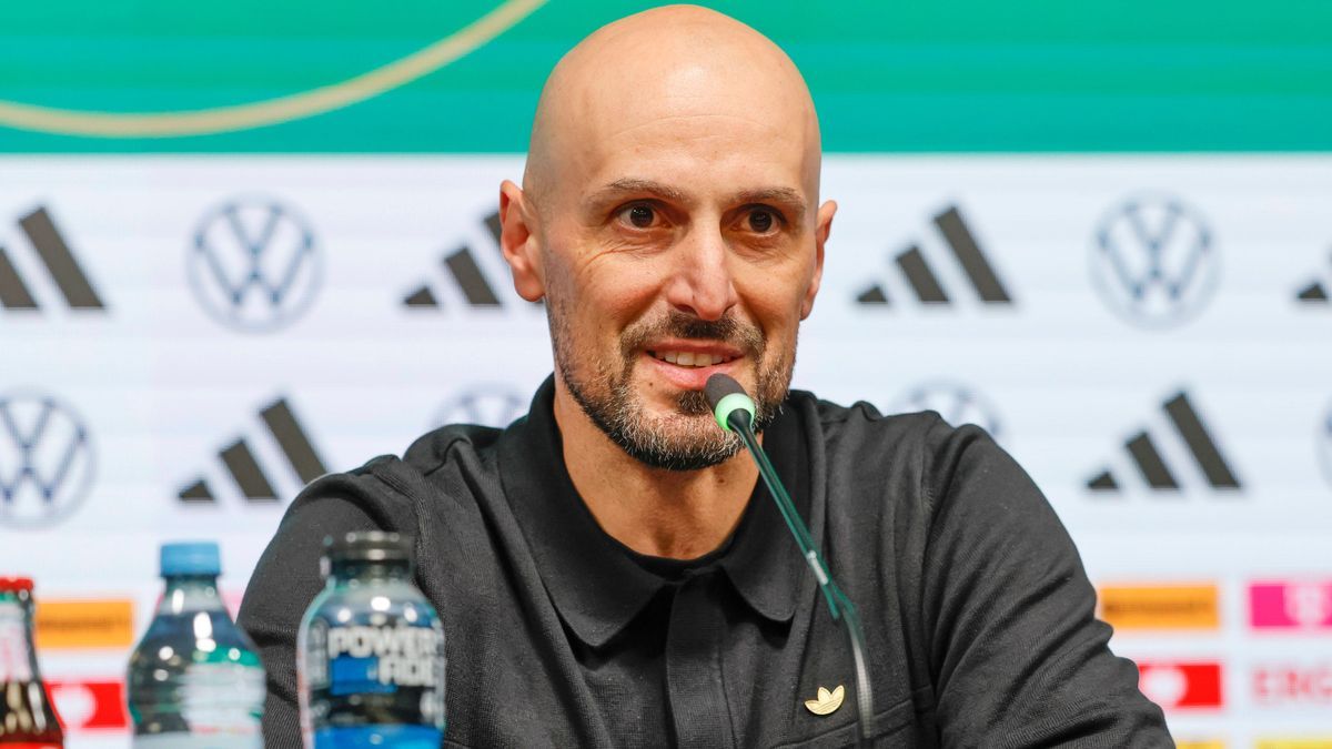 Fussball, U21, U 21 Freundschaftsspiel, 2024 2025, Deutschland U21 vs. Spanien U21, 26.03.2025, Merck-Stadion am Böllenfalltor, Darmstadt, Deutschland, Antonio DI SALVO Trainer U21 Deutschland bei ...