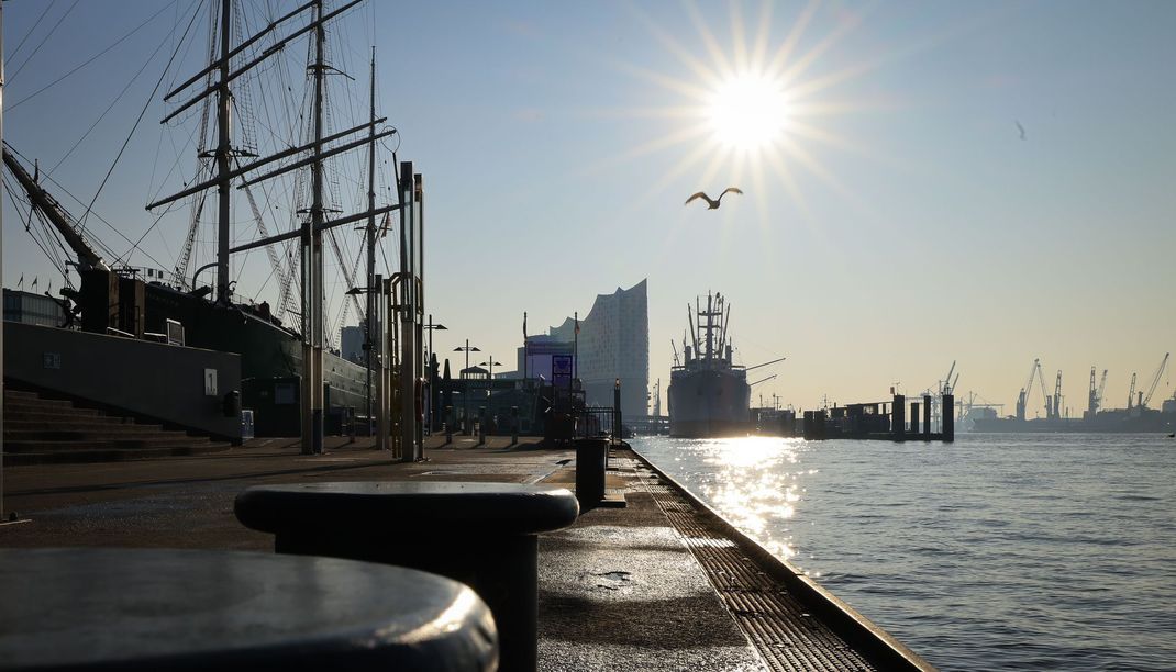 Strahlender Sonnenschein in Hamburg. (Archivbild)