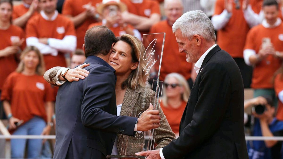 Amelie Mauresmo bei der Feierstunde für Rafael Nadal