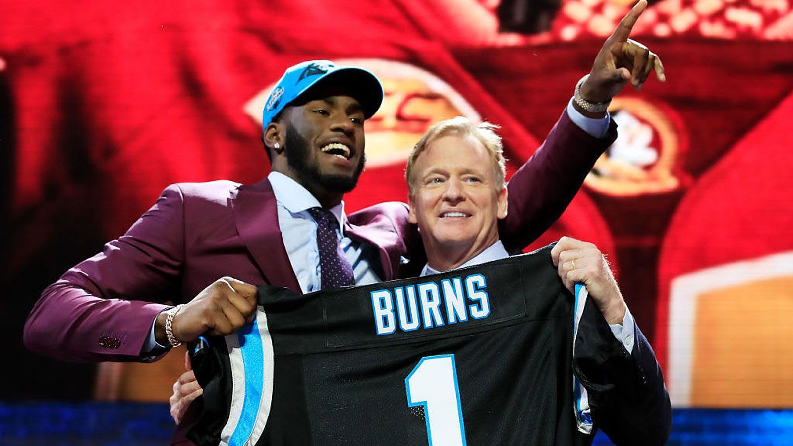 
                <strong>Die Draft Picks der Carolina Panthers (7)</strong><br>
                Pick 16: Brian Burns (Foto/Florida State, DE)Pick 37: Greg Little (Ole Miss, T)Pick 100: Will Grier (West Virginia, QB)Pick 115: Christian Miller (Alabama, OLB)Pick 154: Jordan Scarlett (Florida, RB)Pick 212: Dennis Daley (South Carolina, T)Pick 237: Terry Godwin (Georgia, WR)
              
