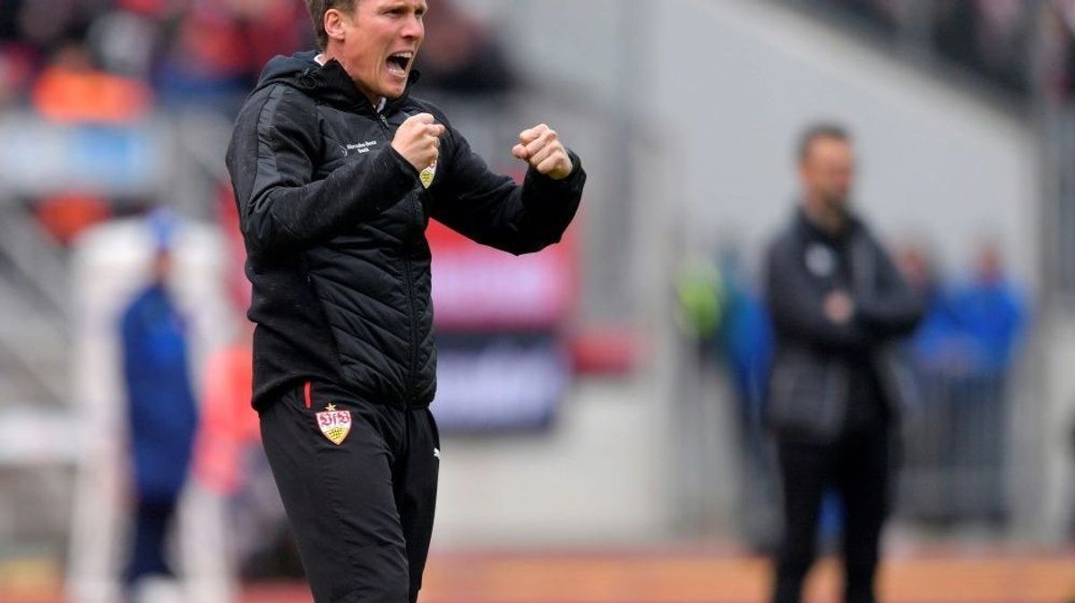 Hannes Wolf bejubelt den Stuttgarter Comeback-Sieg