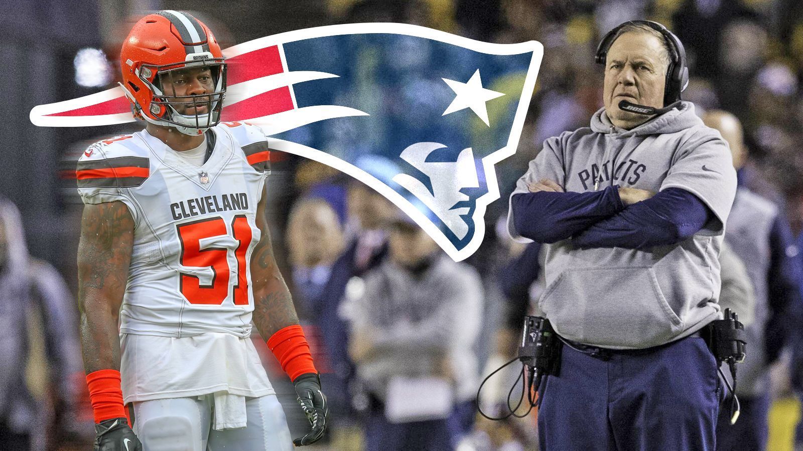 
                <strong>Jamie Collins kehrt zu den Patriots zurück: Ein typischer Belichick-Move</strong><br>
                Die New England Patriots holen Jamie Collins zurück. Nach Informationen von NFL-Insider Ian Rapoport unterschreibt der Linebacker bei der Franchise, die ihn 2016 zu den Cleveland Browns getradet hat, einen Einjahresvertrag. Demnach soll der 29-Jährige ein Grundgehalt von 1,05 Millionen Dollar erhalten, 250.000 davon sind garantiert. Mit verschiedenen leistungsbezogenen Boni könne Collins bis zu fünf Millionen Dollar verdienen. Für die Patriots ist es ein Deal mit geringem Risiko – und gleichzeitig viel Potenzial. Ein Move, der exemplarisch für Bill Belichicks Personalmanagement steht. ran.de erklärt die Belichick-Strategie am Beispiel Jamie Collins.
              