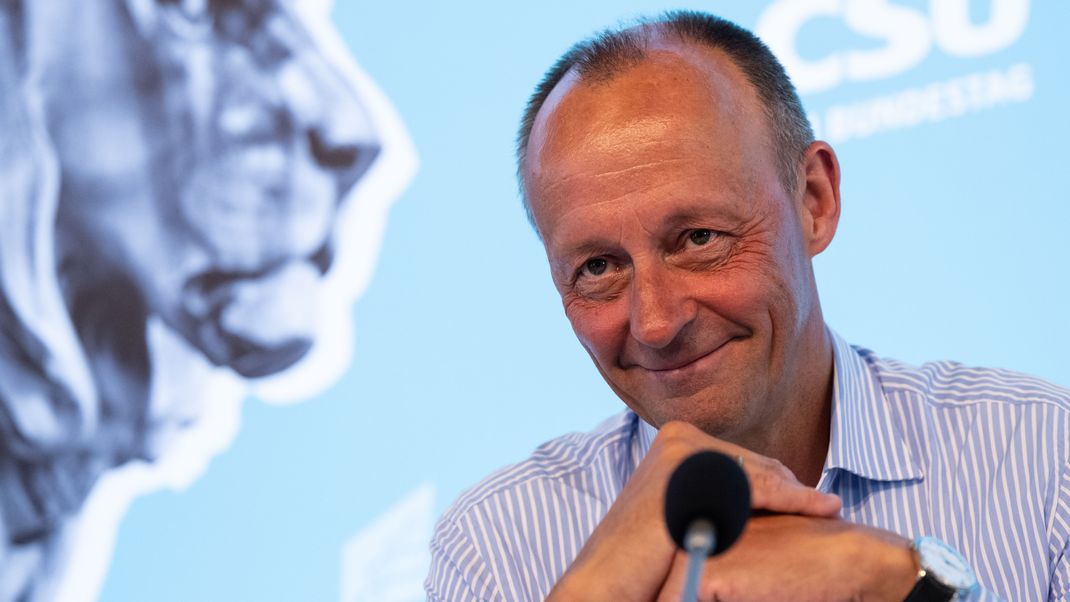 Friedrich Merz nimmt an der Klausur der CSU-Landesgruppe im Bundestag im Kloster Andechs teil.