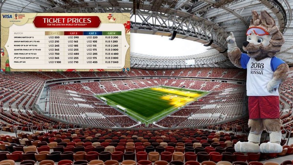 Die Ticketpreise bei der WM 2018 in Russland