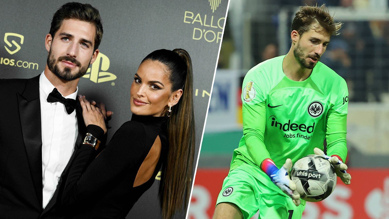 
                <strong>Kevin Trapp: Zwischen Ballon d'Or und Stuttgart-Degerloch</strong><br>
                Am Montagabend nahm Kevin Trapp mit seiner Verlobten Izabel Goulart an der glamourösen Ballon d'Or-Gala in Paris teil. Der Torwart von Eintracht Frankfurt war für die Jaschin-Trophäe nominiert und landete bei der Welttorhüter-Wahl auf Platz sechs. Keine 24 Stunden später stand der 32-Jährige im DFB-Pokal gegen die Stuttgarter Kickers auf dem Platz. Das etwas holprige Geläuf im Gazi-Stadion auf der Waldau im Stuttgarter Stadtteil Degerloch war dann doch etwas weniger glamourös als der rote Teppich in Paris. ran zeichnet die wilden 24 Stunden des Nationalkeepers nach.
              