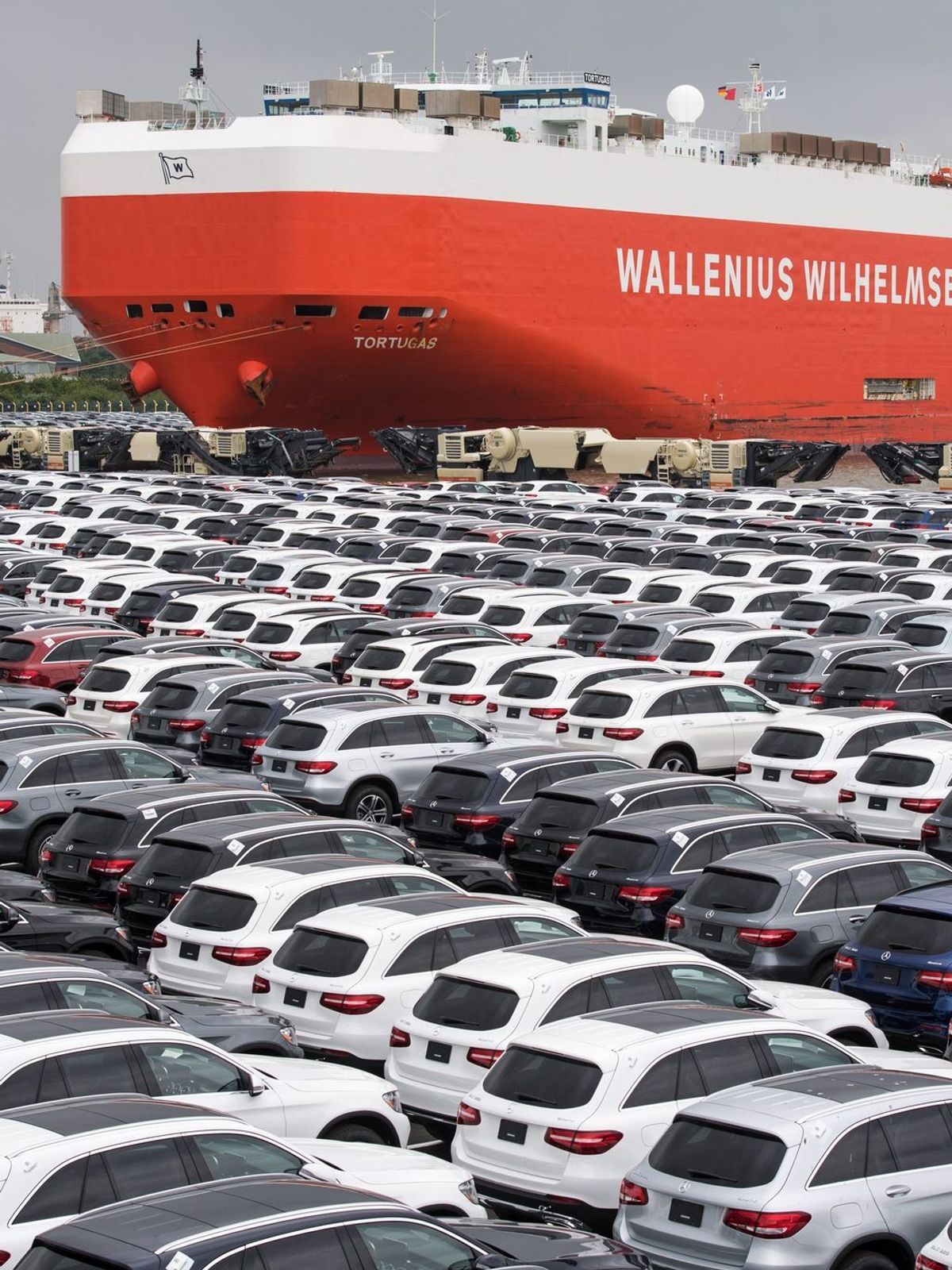 Autoterminal der BLG Logistics Group in Bremerhaven