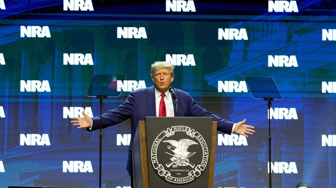 Donald Trump bei der der Schusswaffenlobby-Organisation National Rifle Association (NRA)