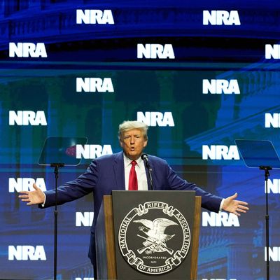 Donald Trump bei der National Rifle Association Convention. 