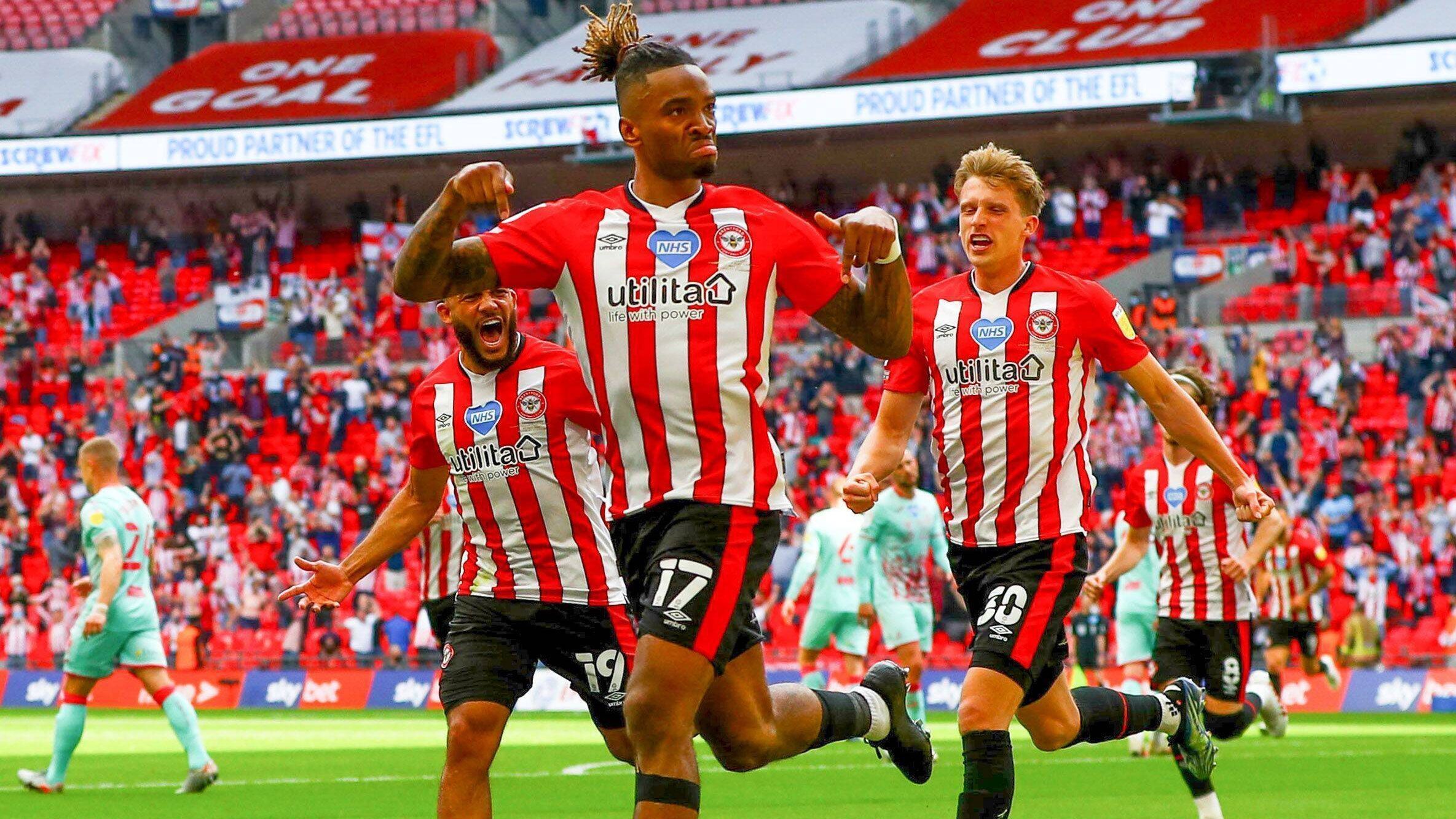 
                <strong>FC Brentford (England)</strong><br>
                Der FC Brentford steht nach dem 2:0-Sieg gegen Swansea City im Finale der Championship Playoffs als dritter Aufsteiger in die Premier League fest. Das Team um den deutschen U21-Nationalspieler Vitaly Janelt konnte sich endlich belohnen und schaffte den ersten Aufstieg ins englische Oberhaus seit 74 Jahren. Zuvor waren die "Bees" (zu deutsch: Bienen) neun Mal in den Aufstiegs-Playoffs gescheitert.
              
