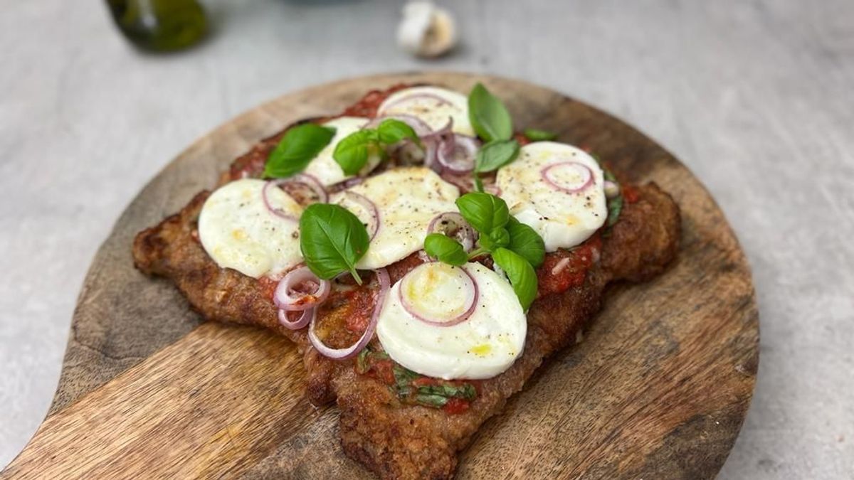 Schnitzelboden Pizza