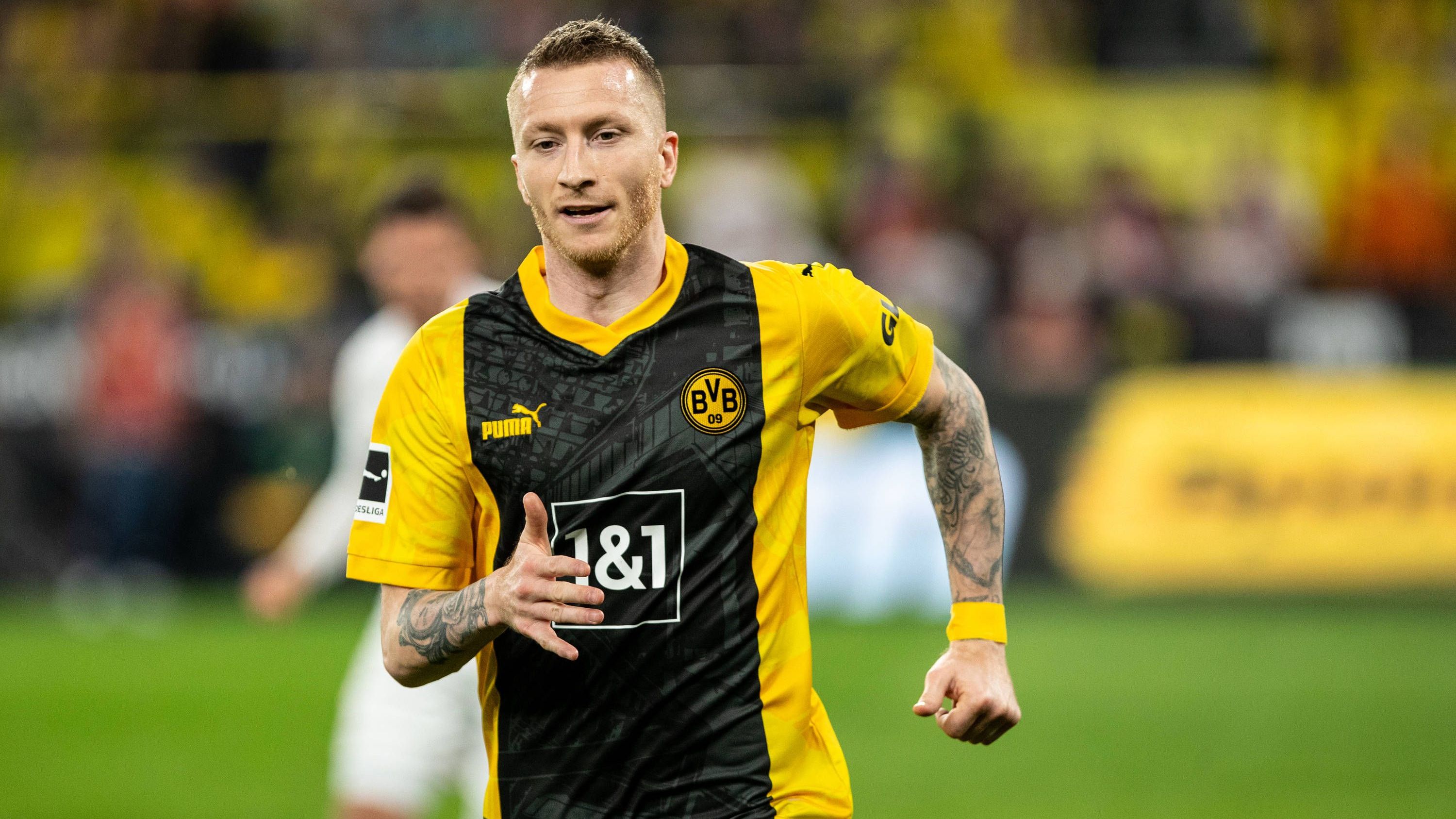 <strong>Marco Reus (Borussia Dortmund)</strong><br>Darf in der Schlussphase noch ein paar Minuten mitwirken. <strong><em>ran</em>-Note: ohne Bewertung</strong>