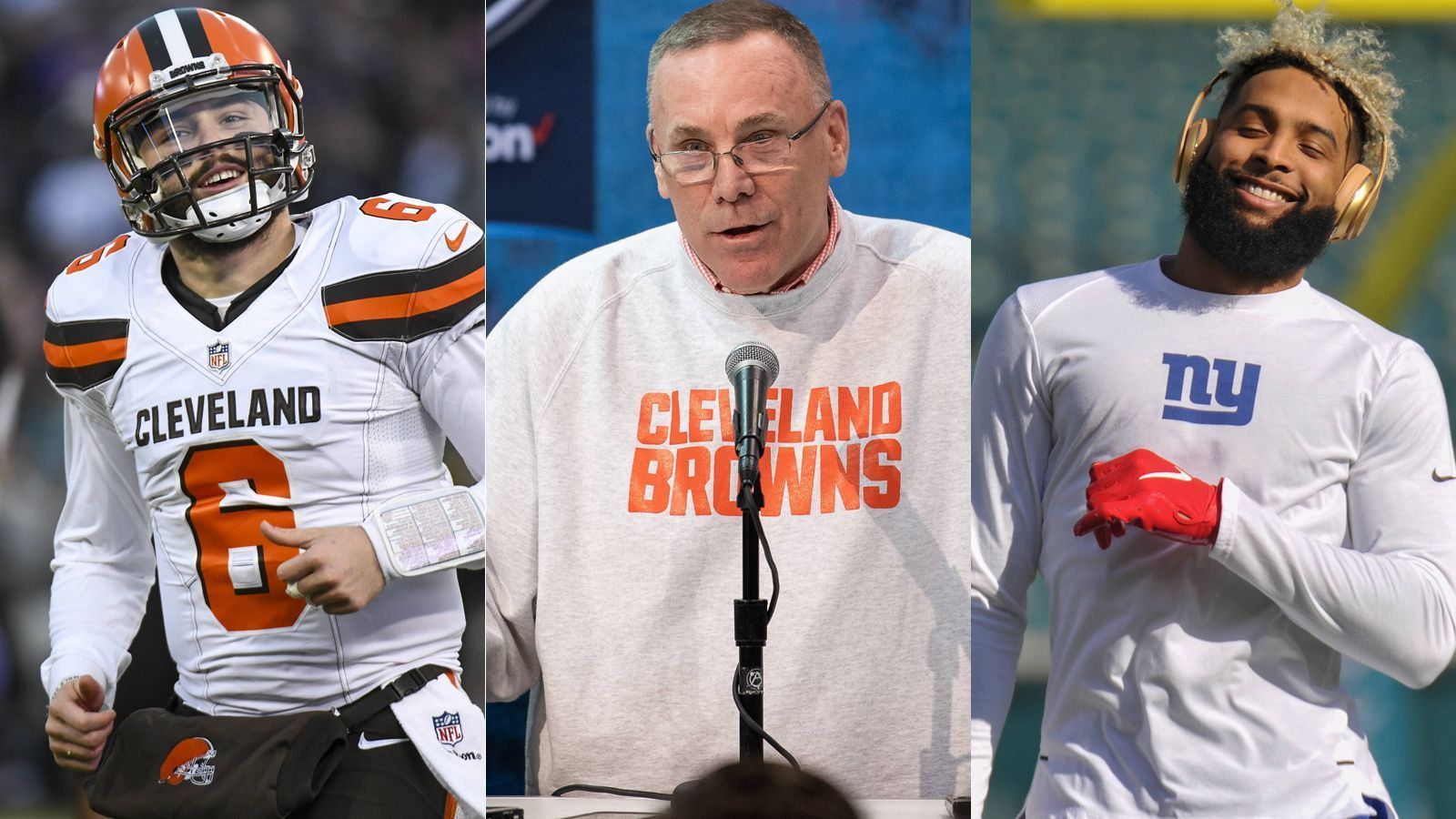 
                <strong>Cleveland Browns: Von der Lachnummer zum heißesten NFL-Team</strong><br>
                Die Wandlung der Cleveland Browns ist nicht nur beachtlich, sie ist fast schon beängstigend. Innerhalb von nur zwölf Monaten hat sich die Franchise mit einigen Entscheidungen, Trennungen, Trades und Verpflichtungen von der Lachnummer der Liga zum heißesten NFL-Team gemausert. ran.de zeigt die Chronologie des Rebuilds.
              