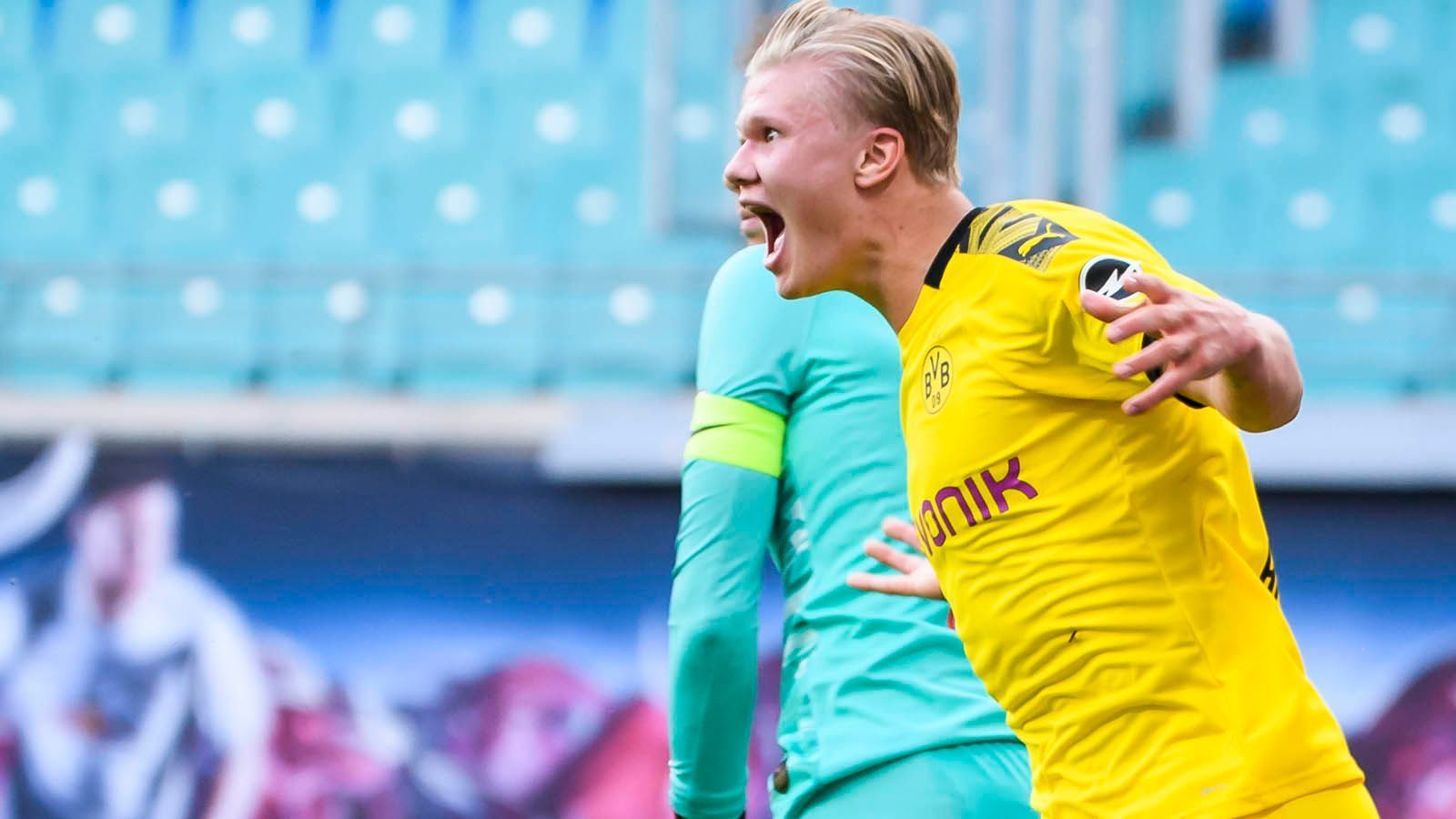 
                <strong>Platz 5: Erling Haaland (Borussia Dortmund) </strong><br>
                Tore: 29Punkte 50 (Tore für RB Salzburg mit Faktor 1,5; Tore für BVB mit Faktor 2)
              