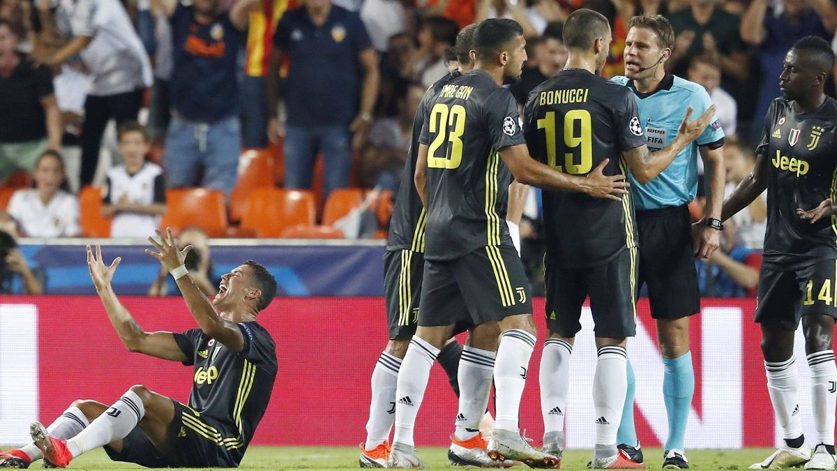Cristiano Ronaldo sieht Rot