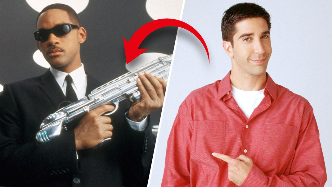 David Schwimmer (rechts) wäre fast anstelle von Will Smith in "Men in Black" gewesen.