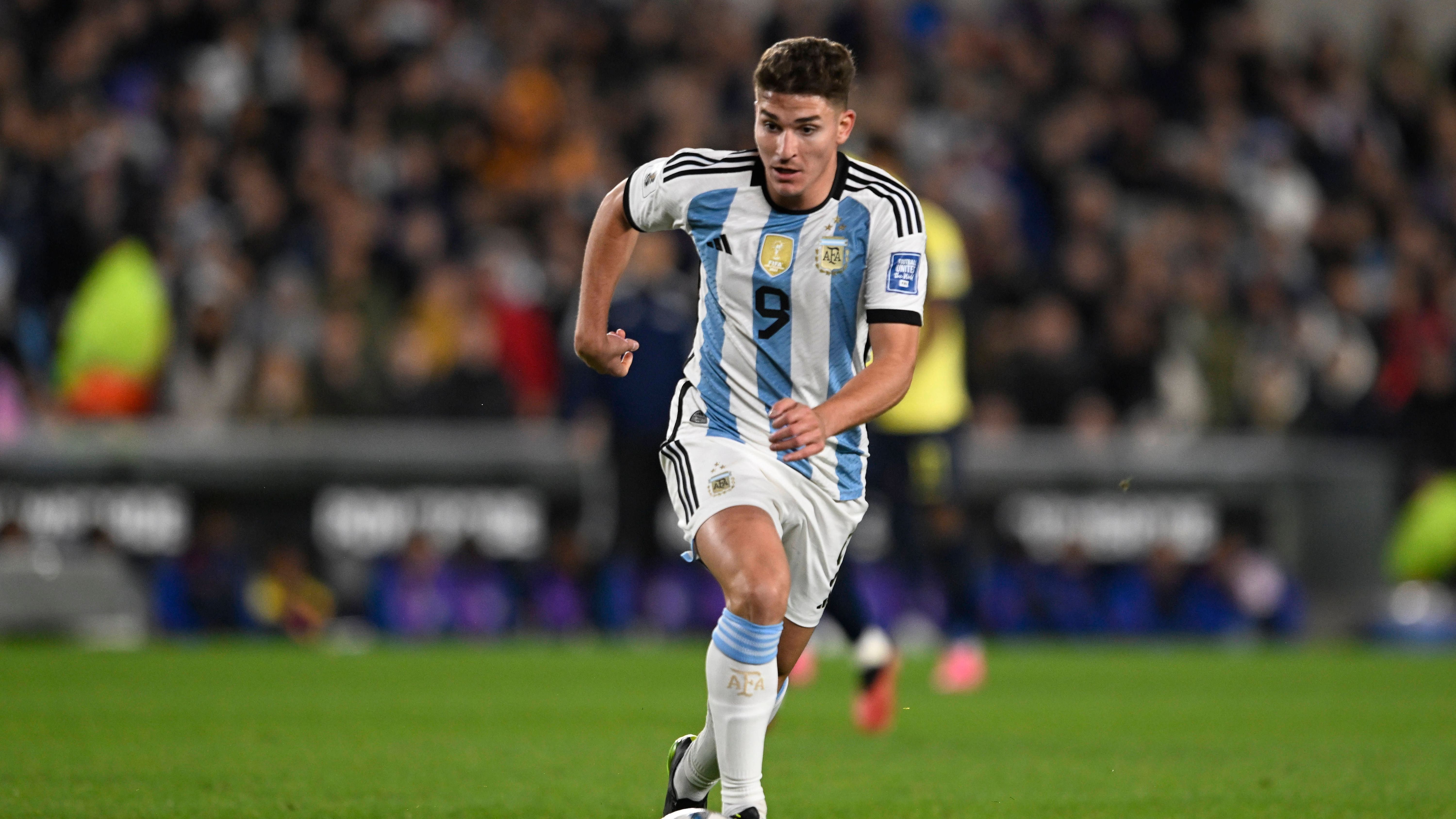 <strong>Julian Alvarez</strong><br>Nationalität: Argentinien<br>Verein: Manchester City<br>Alter: 23<br>Position: Angriff