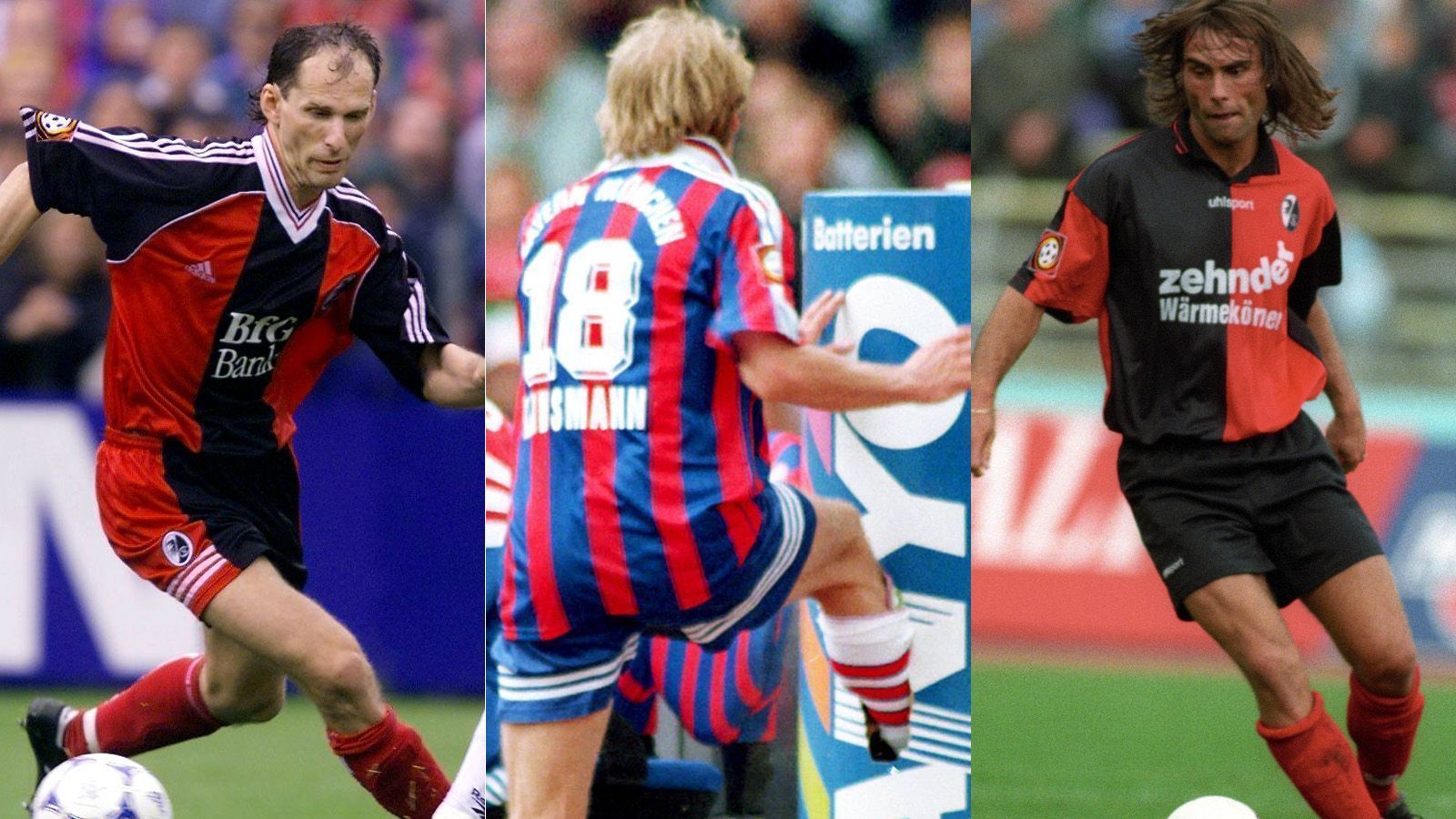 
                <strong>SC Freiburg gegen den FC Bayern München: Knipser, Tonnen-Tritt und ein Golfball</strong><br>
                Der SC Freiburg tritt am Samstag (ab 15:30 Uhr im Liveticker auf ran.de) gegen den FC Bayern München an - zwar nicht auf Augenhöhe, doch die Breisgauer können sich Hoffnungen auf die Champions League machen. Und auf eine Überraschung gegen den Rekordmeister. Denkwürdige Duelle mit den Münchnern gab es bereits einige. ran zeigt eine Auswahl.
              