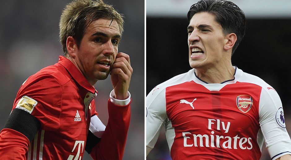 
                <strong>Rechter Außenverteidiger: Philipp Lahm vs. Hector Bellerin</strong><br>
                Bayerns Kapitän will in seiner letzten Saison unbedingt noch einmal die Champions League gewinnen. Für Arsenals spanischen Flügelflitzer spricht dessen Schnelligkeit, allerdings dribbelt sich Bellerin nach einer Verletzung gerade erst wieder an seine Bestform heran. Seit Mitte Januar stand er erst zwei Mal in der Startelf. Damit gewinnt der stets verlässliche und solide Lahm und erhöht auf 2:0.
              