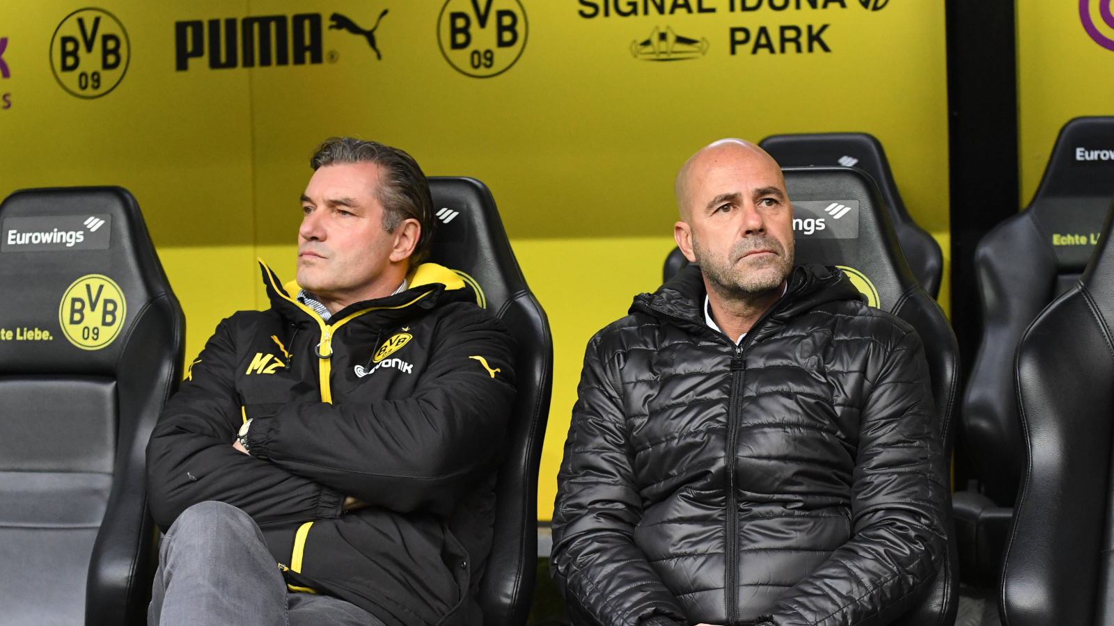 
                <strong>Peter Bosz, Tuchels Nachfolger beim BVB: Punkteschnitt von 1,25</strong><br>
                Als Tuchel-Erbe auf Dortmunds Trainerbank scheiterte Bosz krachend. In Erinnerung aus seiner fünfmonatigen Amtszeit blieb dabei vor allem das Jahrhundertderby, in dem Dortmund im eigenen Stadion eine 4:0-Pausenführung gegen Schalke verspielte und am Ende ein 4:4 hinnehmen musste. Unverzeihlich im Revier. 
              