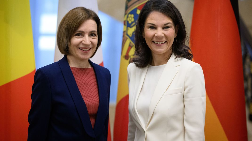 Maia Sandu, Präsidentin der Republik Moldau, und Annalena Baerbock Außenministerin Deutschland