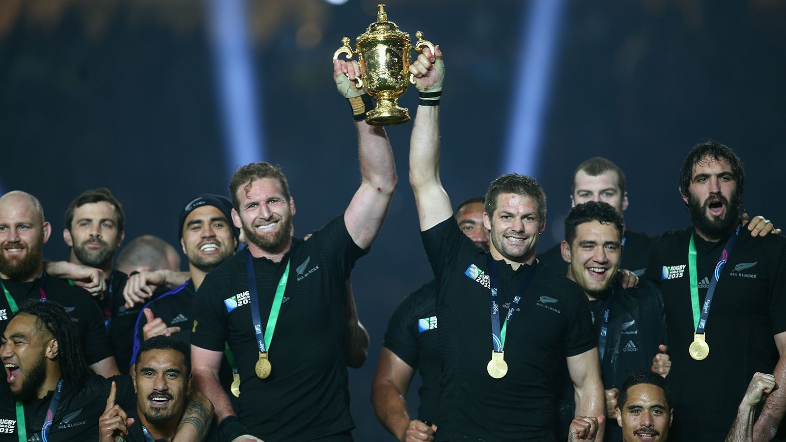 <strong>Neuseeland 2015</strong><br>
                Gastgeber: England; Finale: Neuseeland - Australien 34:17
