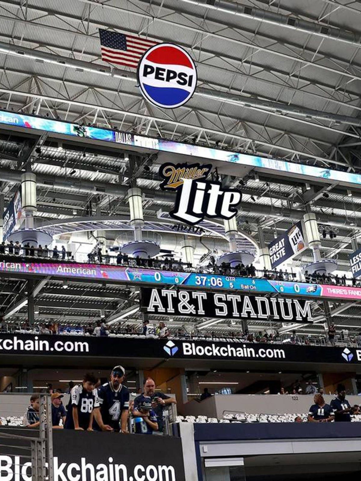 SPORTS-FBN-COWBOYS-STADIUM-ROOF-FT A piece of sheet metal fell to the AT&T Stadium playing surface when the roof was opened prior to Monday s NFL game. Officials later closed the roof prior to the ...