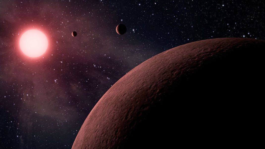 Viele Exoplaneten, die gewöhnliche kleine Sterne wie diesen umkreisen, könnten flüssiges Wasser und möglicherweise Leben beherbergen.