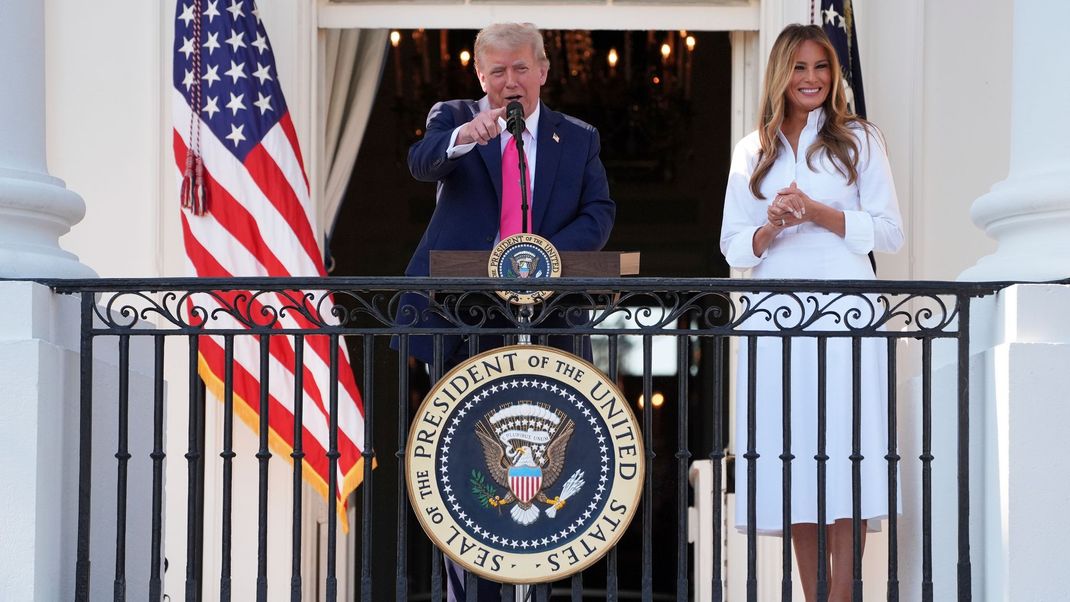 US-Präsident Donald Trump und seine Frau Melania Trump.