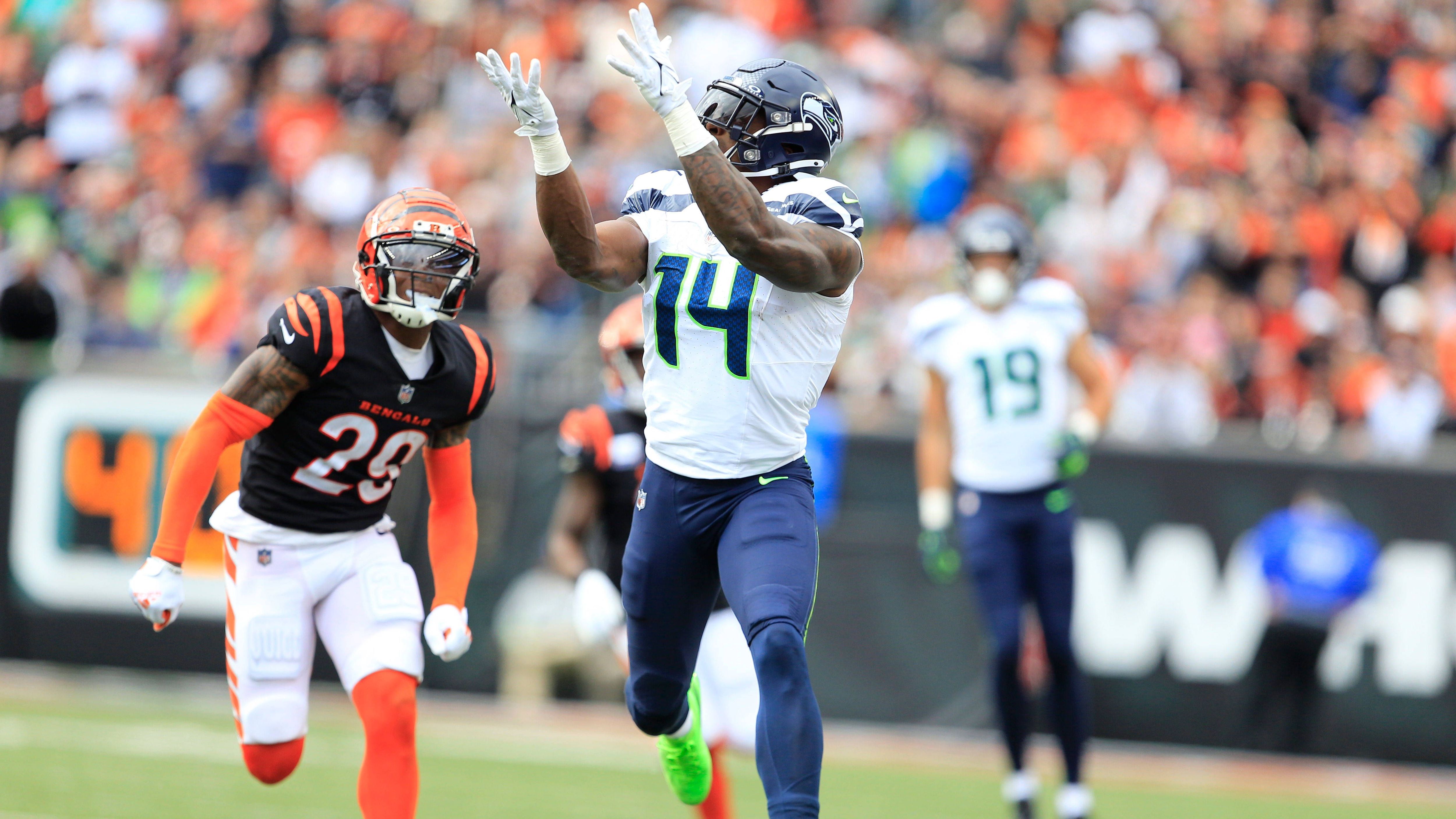 <strong>Seattle Seahawks<br></strong>13 Verletzte:<br>D.K. Metcalf, Evan Brown, Phil Haynes, Zach Charbonnet, Jake Curhan, Dareke Young, Kenny McIntosh, Bryan Mone, Austin Faoliu, Coby Bryant, Mike Morris, Abraham Lucas, LaTrell Bumphus