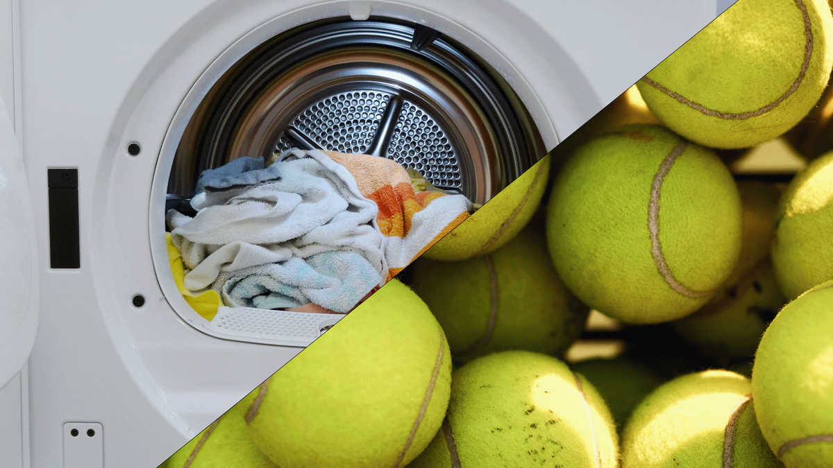 Waschmaschine Tennisball