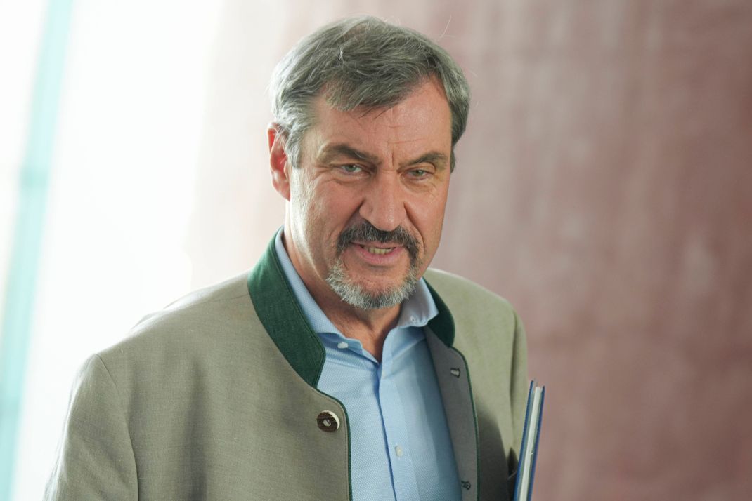 Markus Söder war am Mittwochmorgen im "SAT.1-Frühstücksfernsehen" zu Gast - und später bei der Ministerpräsidentenkonferenz.