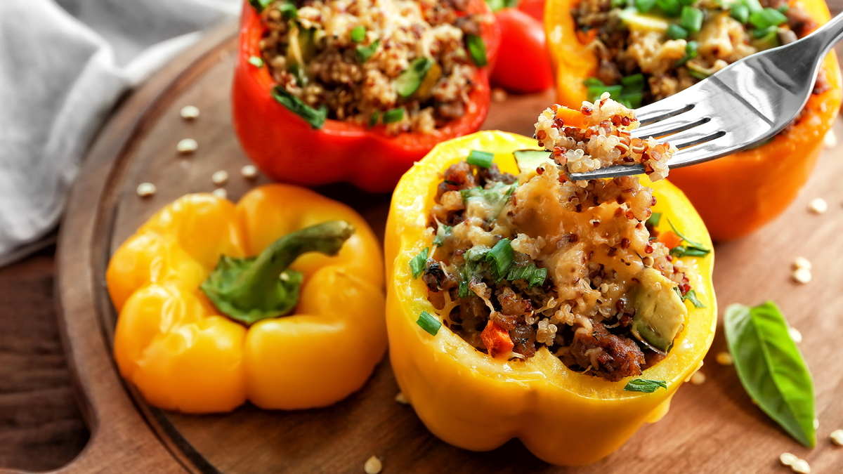 Gefüllte Paprika mit Quinoa