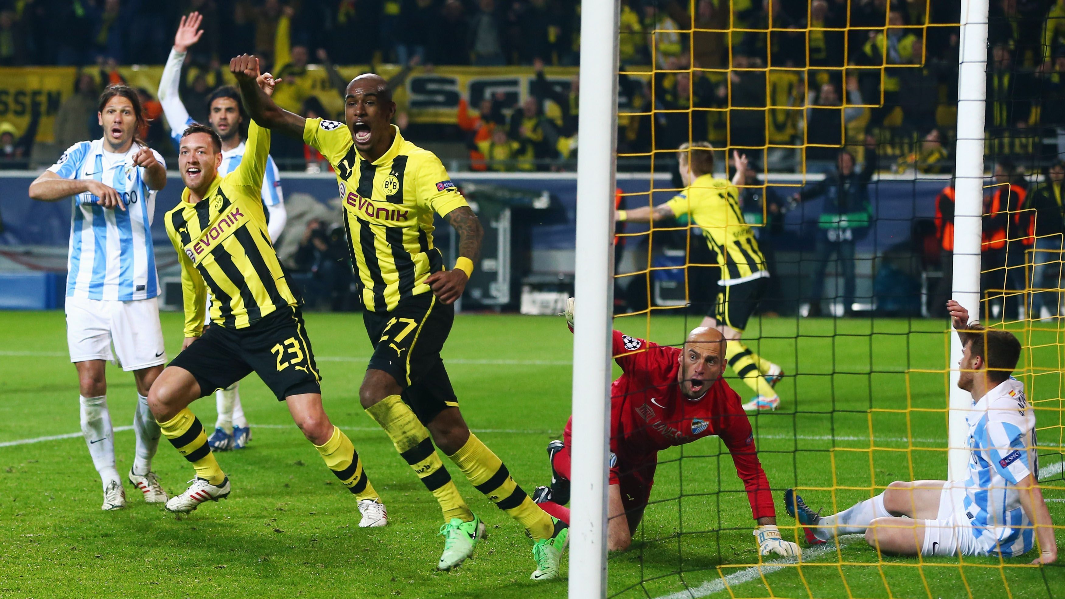 
                <strong>Grund 3: Magische Nächte im Signal Iduna Park </strong><br>
                Das Dortmunder Stadion ist berüchtigt für magische Gala-Abende in der Champions League. Der 9. April 2013 wird wohl kein BVB-Fan so schnell vergessen. Es war das Viertelfinal-Rückspiel gegen den FC Malaga, als Marco Reus und Felipe Santana wenige Minuten vor dem Ende einen 1:2-Rückstand in einen 3:2-Sieg drehten. Gute zwei Wochen später erlebten über 80.000 Zuschauer in Dortmund die Show von Robert Lewandowski, der mit vier Treffern Cristiano Ronaldo und Real Madrid im Alleingang aus dem Stadion schoss. Und noch ein Datum könnte Dortmundern Mut machen: Das Viertelfinal-Rückspiel gegen Real Madrid im Jahr 2014! Auch damals hatte der BVB mit 3:0 auswärts im Bernabeu verloren und wurde von allen abgeschrieben. Im Rückspiel reichte es zwar nicht ganz für das Wunder, dennoch siegte der BVB durch einen Doppelpack von Marco Reus und brachte den späteren Champions League-Gewinner ordentlich zum zittern. 
              