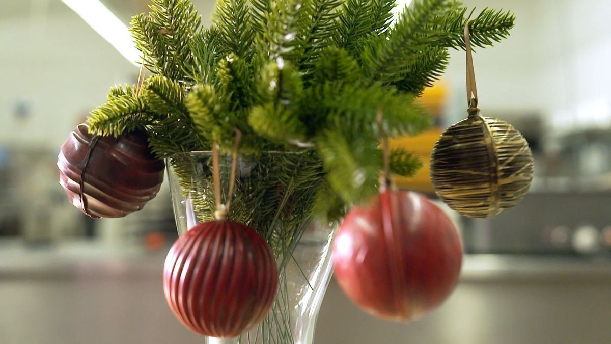 Weihnachtspraline statt Weihnachtsplätzchen von Chocolatier Eberhard Schell  (für 10 Personen)