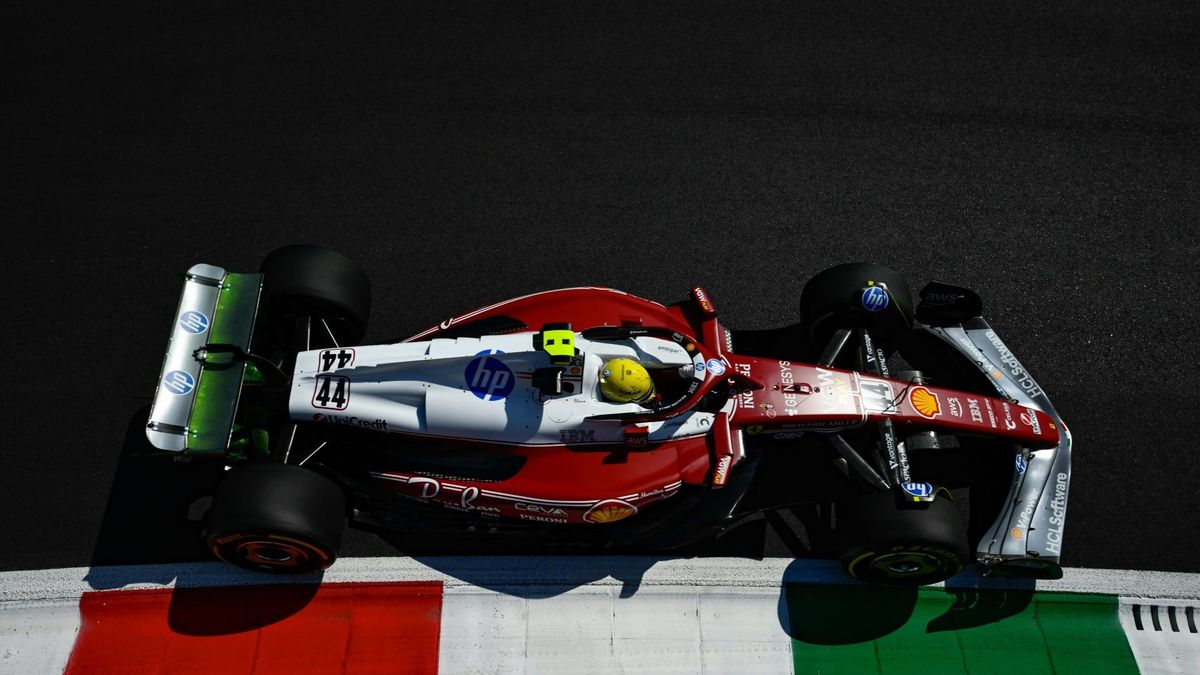 Überraschend ganz vorne: Lewis Hamilton in Monza
