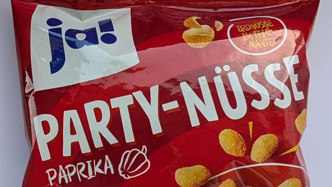 "ja! Partynüsse Paprika, 200g" sind von einem Rückruf betroffen.
