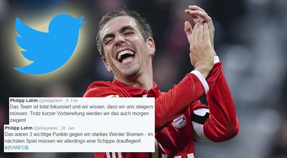 
                <strong>Social-Media-Manager</strong><br>
                Wenn sich jemand mit Social Media auskennt, dann der Twitter-Gott aus München. Seit dem 18. Oktober 2015 verwöhnt der Rechtsverteidiger die Fans mit seinen Fußballweißheiten in 140 Zeichen. Der interessierte Bayern-Anhänger erfährt dann, dass das nächste Spiel sehr schwer wird, die Mannschaft aber sehr fokussiert sei und alles tun werde, um die drei wichtigen Punkte einzufahren. Alles klar, Philipp! 
              