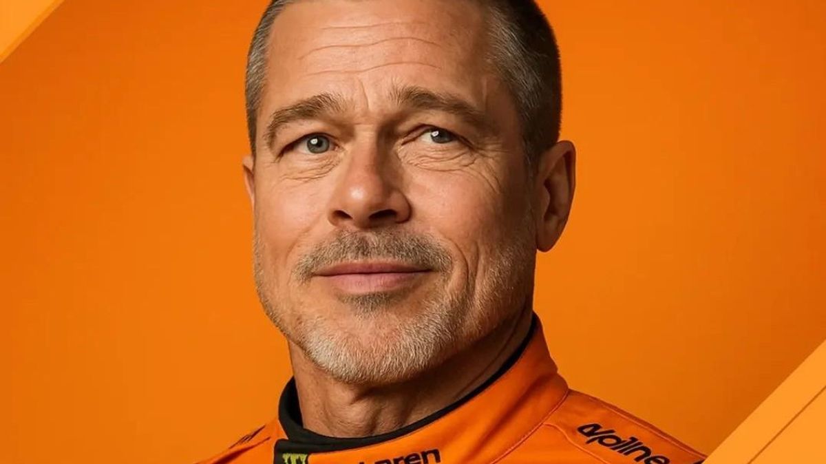 Brad Pitt hat am Donnerstag ein Formel-1-Auto von McLaren getestet