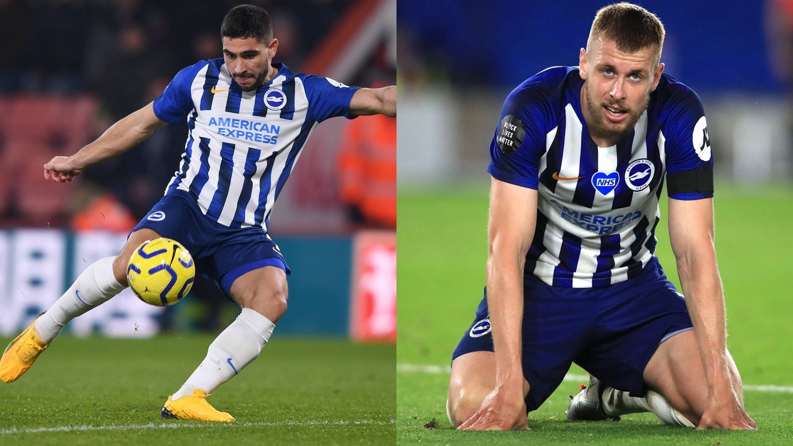 
                <strong>Brighton & Hove Albion</strong><br>
                Rekordtransfers: Neal Maupay (li.) und Adam Webster (re.)Ablösesumme: 22,22 Millionen EuroVerpflichtet von: Brentford (Maupay; August 2019), Bristol City (Webster; August 2019)
              