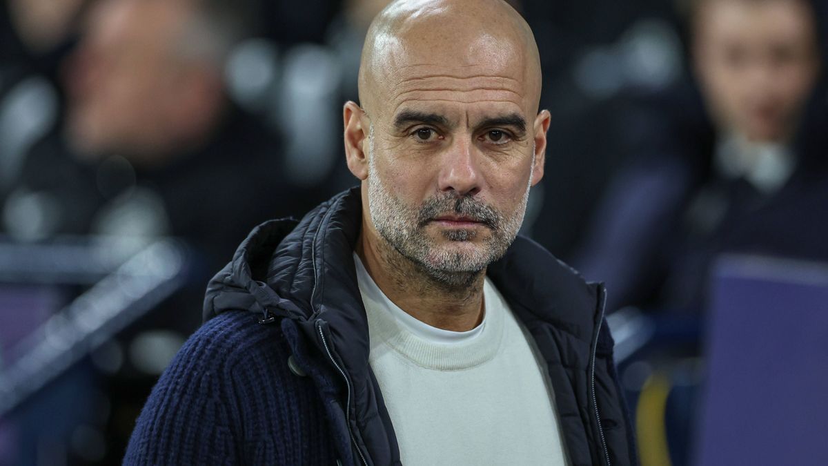 UEFA Champions League Matchday 8 of 8 Manchester City v Club Brugge Pep Guardiola manager of Manchester City during the UEFA Champions League Matchday 8 of 8 Manchester City vs Club Brugge at Etiha...