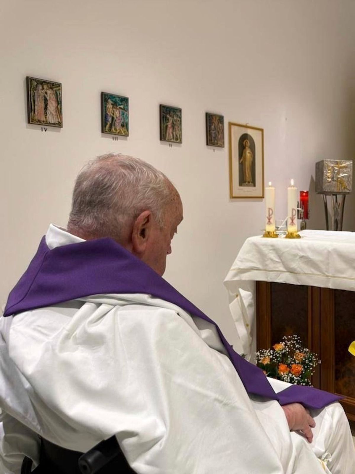 Papst Franziskus im Krankenhaus