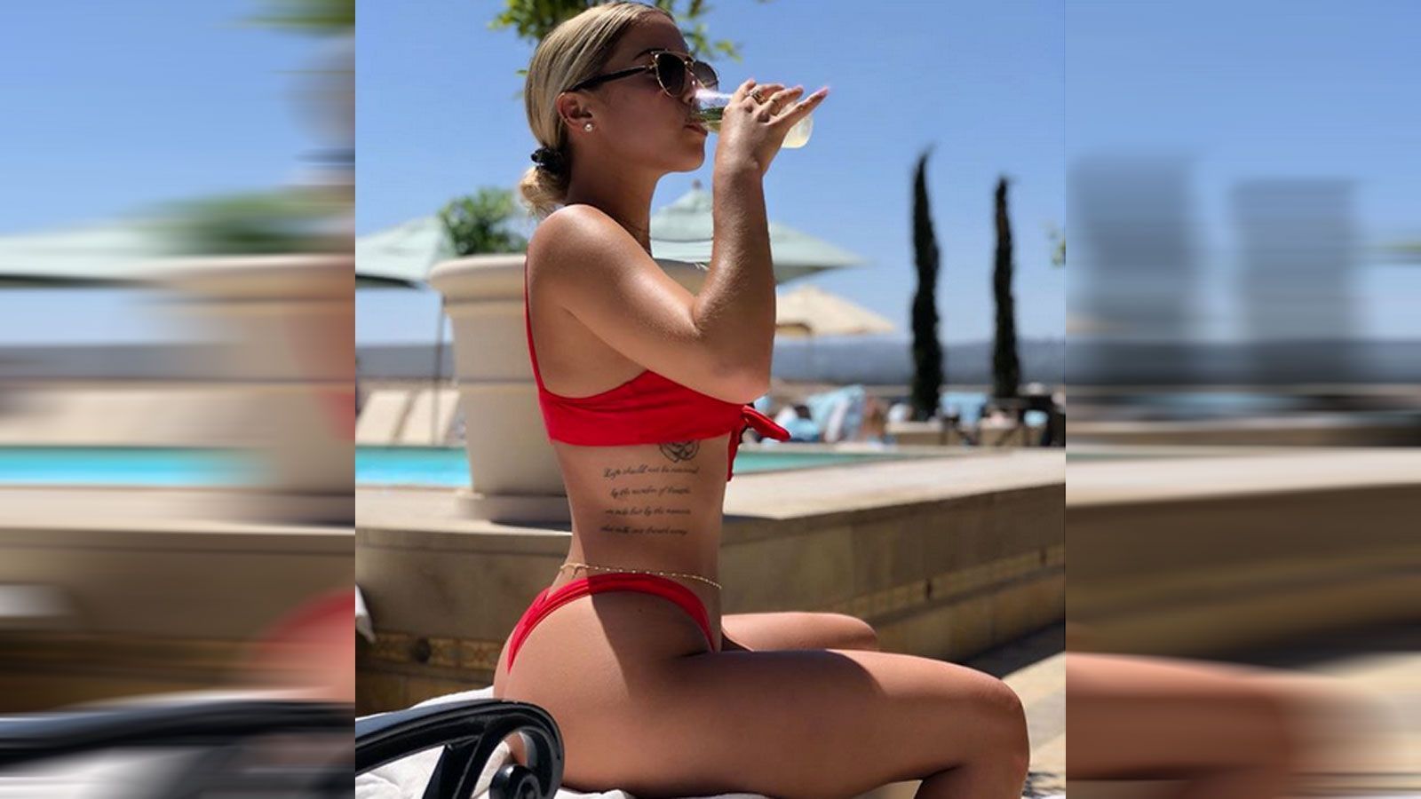 
                <strong>Sarah Nasser</strong><br>
                Aber sie hat auch noch einen weiteren Job. Mit Daniela Rajic, die ihr direkt im Anschluss in dieser Galerie bewundern könnt, hat sie eine Bikini-Kollektion herausgebracht. Meistens ist Nasser auch im Bikini auf ihren Fotos zu sehen.
              